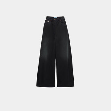 Palazzo Black Denim Jeans