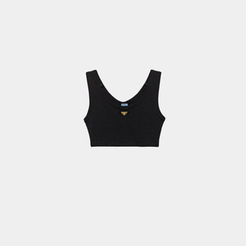 Ribbed Jersey Tank Top