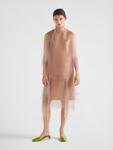 Sleeveless Voile Dress