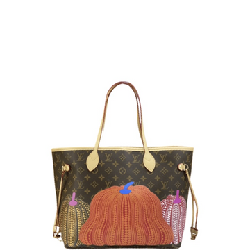 LUV x YAYOI KUSAMA 31CM ORANGE YELLOW AND PINK MM NEVERFULL CUSTOMS
