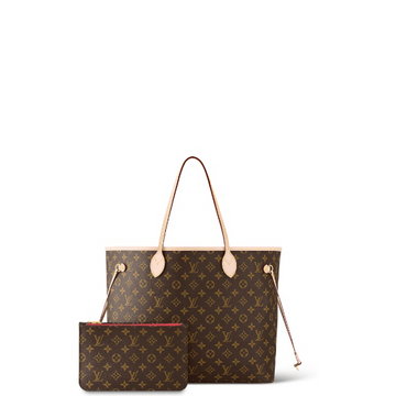 LUV 32CM BROWN AND RED NEVERFULL TOTE MM 