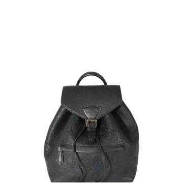 LUV 32CM BLACK MONTSOURIS BACKPACK EMPREINTE