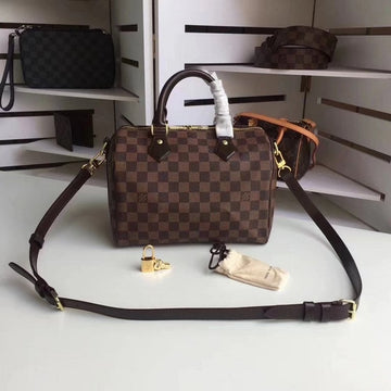 LUV DAMIER EBENE SPEEDY BANDOULIÈRE 25