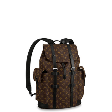 LUV 45CM CHRISTOPHER BACKPACK MONOGRAM BROWN MACASSAR CANVAS M43735