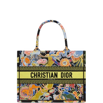 DIR 36CM MEDIUM  BLACK MULTICOLOR ZODIAC FANTASTICO EMBROIDERY BOOK TOTE