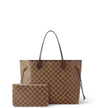 LUV BROWN AND LIGHT PINK 40CM DAMIER EBENE NEVERFULL GM