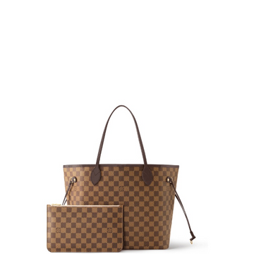 LUV 32CM BROWN AND LIGHT PINK DAMIER EBENE NEVERFULL MM  N41603