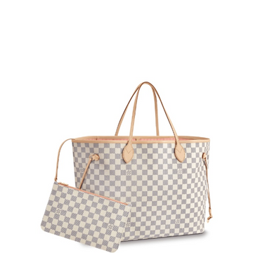 LUV 40CM NEVERFULL GM DAMIER AZUR AND LIGHT PINK N41604