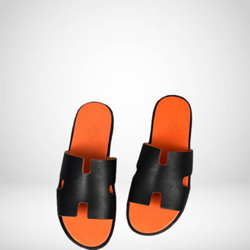 HM SANDAL IZMIR BLACK/ORANGE
