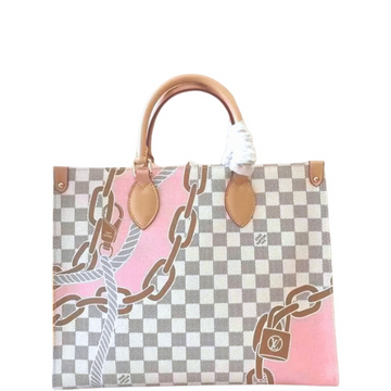 LUV 33CM DAMIER AZUR ON THE GO BAG