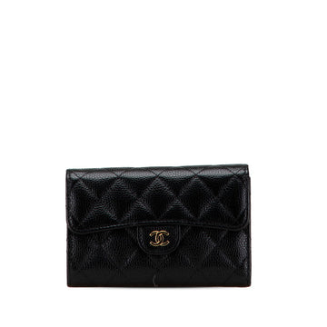 Chanel Matelassé Caviar Skin Wallet