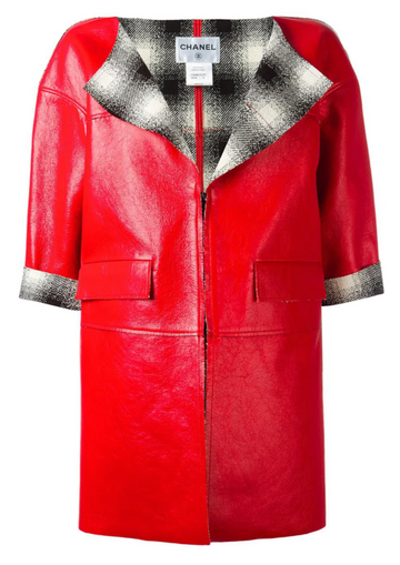 Red Leather Coat