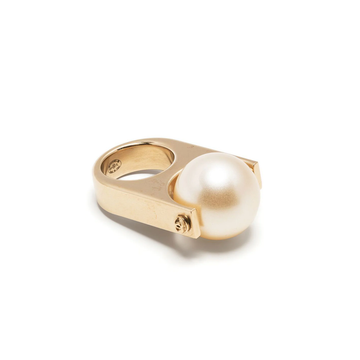 CC Pearl-embellished Ring