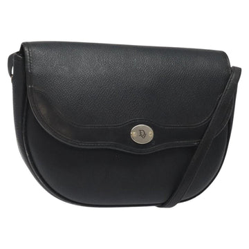 Christian Dior Vintage Honeycomb Flap Crossbody Bag Coated Canvas Black Canvas Bag ()