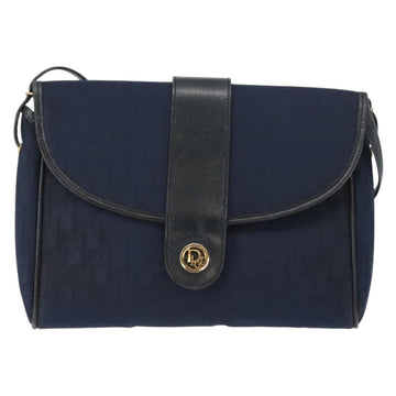 Christian Dior Vintage Trotter Shoulder Bag Canvas Navy Canvas Shoulder Bag Bag ()