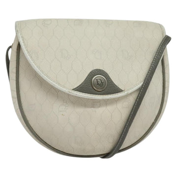 Christian Dior Vintage Honeycomb Shoulder Bag Canvas White Canvas Shoulder Bag Bag ()