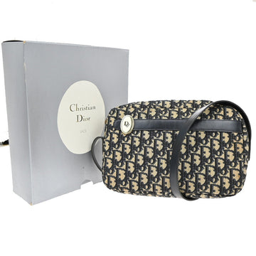 Christian Dior Vintage Trotter Shoulder Bag Canvas Blue Canvas Shoulder Bag Bag ()