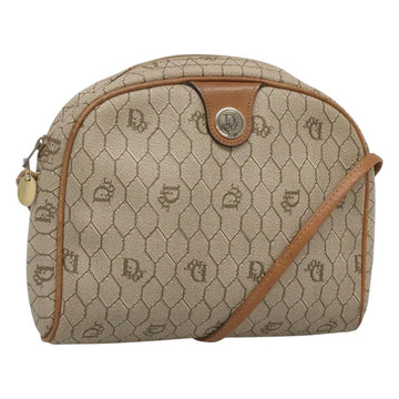 Christian Dior Vintage Honeycomb Shoulder Bag Canvas Beige Canvas Bag ()