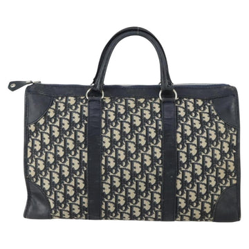 Christian Dior Vintage Trotter Boston Bag Canvas Navy Canvas Travel Bag Bag ()