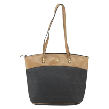 Christian Dior Vintage Honeycomb Tote Bag Canvas Black Canvas Tote Bag Bag ()