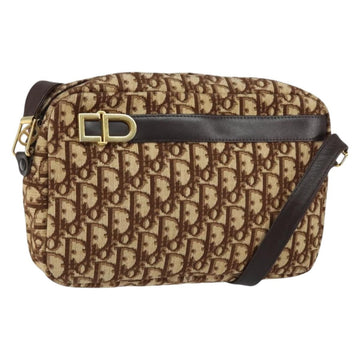 Christian Dior Vintage Trotter Crossbody Bag Diorissimo Coated Canvas Brown Canvas Shoulder Bag Bag ()