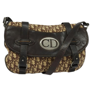 Christian Dior Vintage Cd Trotter Shoulder Bag Canvas Brown Canvas Shoulder Bag Bag ()