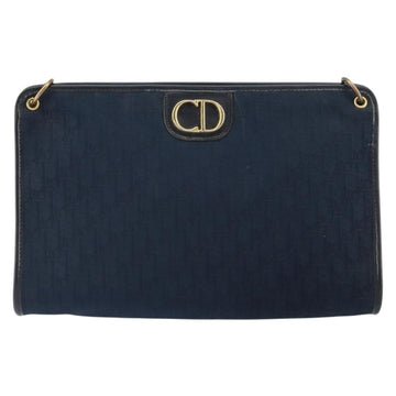 Christian Dior Vintage Cd Trotter Shoulder Bag Canvas Navy Canvas Shoulder Bag Bag ()