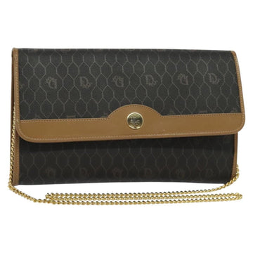 Christian Dior Vintage Honeycomb Chain Canvas Black Canvas Bag ()