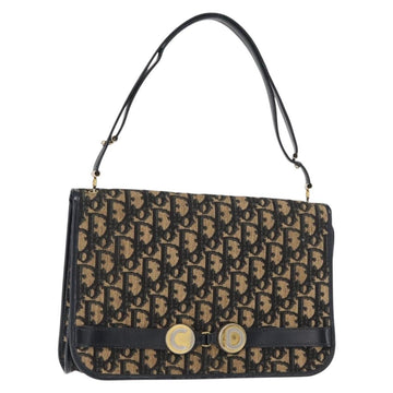 Christian Dior Vintage Trotter Shoulder Bag Canvas Navy Canvas Shoulder Bag Bag ()