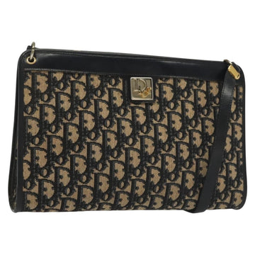 Christian Dior Vintage Trotter Shoulder Bag Canvas Navy Canvas Shoulder Bag Bag ()