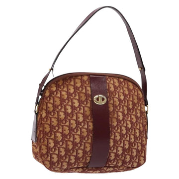 Christian Dior Vintage Trotter Handbag Canvas Red Canvas Handbag ()
