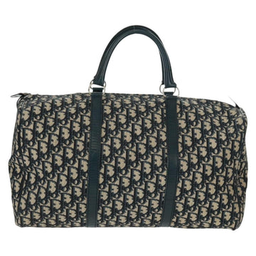 Christian Dior Vintage Trotter Boston Bag Diorissimo Canvas Navy Canvas Travel Bag Bag ()