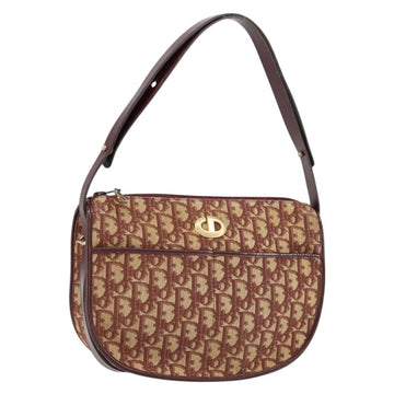 Christian Dior Vintage Trotter Shoulder Bag Canvas Beige Canvas Shoulder Bag Bag ()