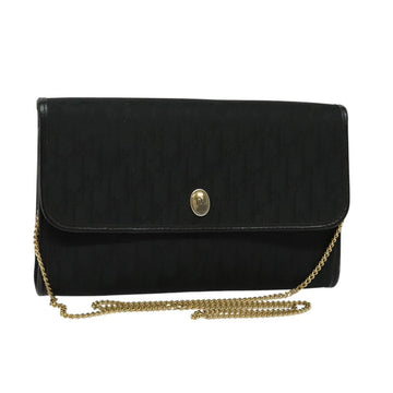 Christian Dior Vintage Trotter Crossbody Bag Canvas Black Canvas Shoulder Bag Bag ()