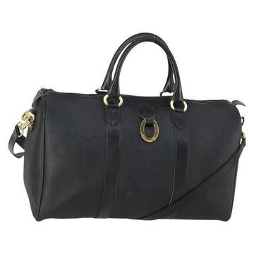 Christian Dior Vintage Trotter Boston Bag Canvas Black Canvas Travel Bag Bag ()