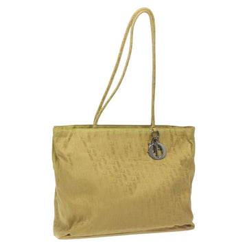 Christian Dior Vintage Trotter Open Tote Diorissimo Canvas Yellow Canvas Tote Bag Bag ()