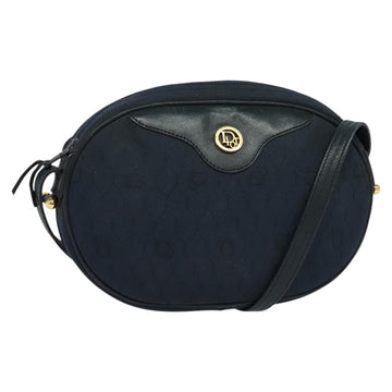 Christian Dior Vintage Honeycomb Shoulder Bag Canvas Navy Canvas Bag ()