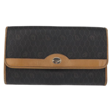 Christian Dior Vintage Honeycomb Chain Canvas Black Canvas Shoulder Bag Bag ()