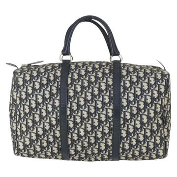Christian Dior Vintage Trotter Boston Bag Canvas Navy Canvas Travel Bag Bag ()