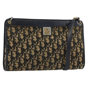 Christian Dior Vintage Trotter Shoulder Bag Canvas Navy Canvas Shoulder Bag Bag ()