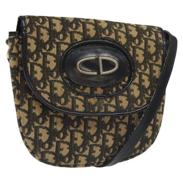 Christian Dior Vintage Flap Crossbody Bag Canvas Navy Canvas Shoulder Bag Bag ()