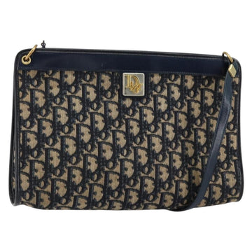 Christian Dior Vintage Trotter Shoulder Bag Canvas Navy Canvas Shoulder Bag Bag ()