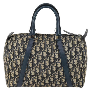 Christian Dior Vintage Trotter Boston Bag Canvas Navy Canvas Travel Bag Bag ()