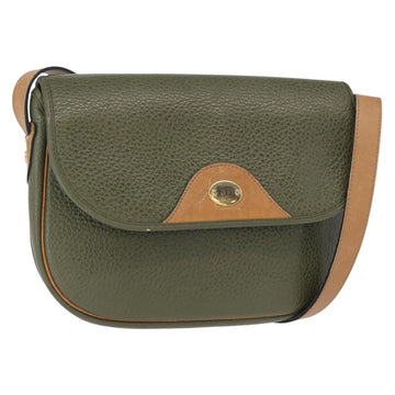 Christian Dior Vintage Shoulder Bag Leather Green Leather Shoulder Bag Bag ()