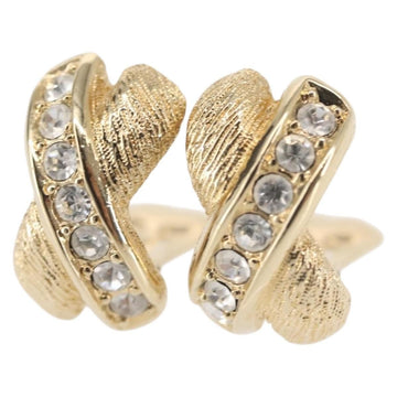 Christian Dior Vintage Clip-On Earrings Metal Gold Metal Earrings Jewelry ()