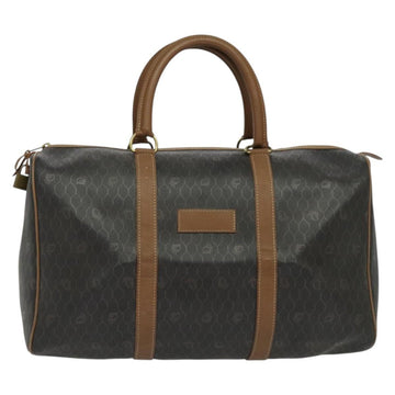 Christian Dior Vintage Honeycomb Handbag Canvas Leather Black Canvas Bag ()