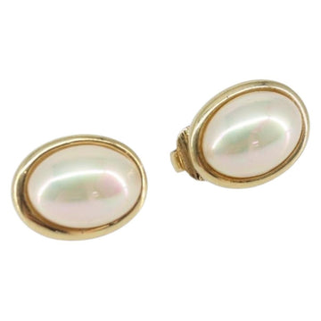 Christian Dior Vintage Clip-On Earrings Metal Gold Metal Earrings Jewelry ()