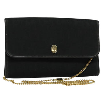 Christian Dior Vintage Trotter Flap Crossbody Bag Canvas Black Canvas Shoulder Bag Bag ()