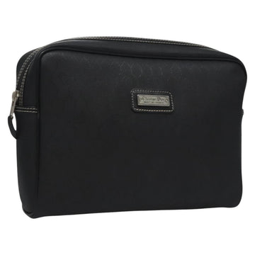 Christian Dior Vintage Honeycomb Clutch Canvas Black Canvas Clutche & Pouche Bag ()