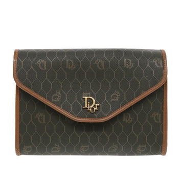 Christian Dior Vintage Honeycomb Chain Canvas Khaki Canvas Shoulder Bag Bag ()
